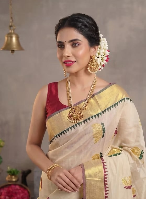 LOTUS TISSUE SAREE